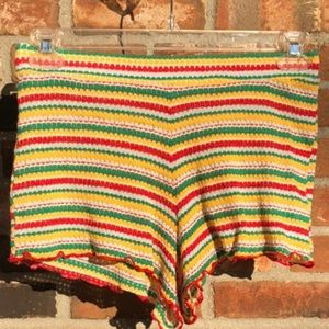 Zara Crochet Short Shorts